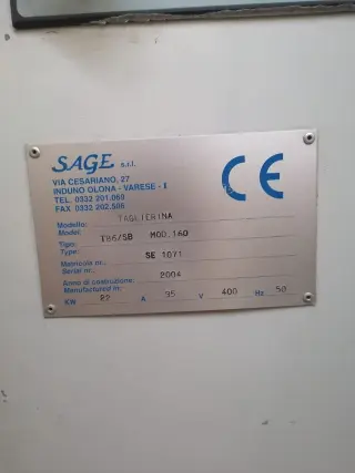Бобинорезка Sage, Taglierina Tb6/sb, mod 160, 2004 г.в