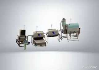 Комплекс переработки твердых тонкостенных отходов