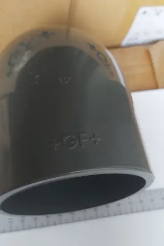 Колено 90°, d75, PVC-U метрическое, +GF+