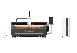 Оптоволоконный лазерный станок со сменным столом XTC-1560E/3000 Raycus