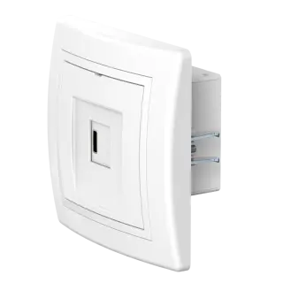 Розетка скрытой установки CADUCEUS ALING PRESTIGE USB, тип С, для зарядки 1-го устройства, 3А, 5В=, 250В~