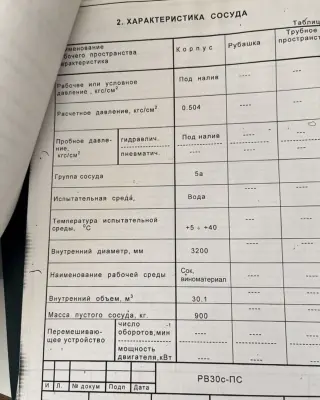 Емкость нержавеющая 30 куб с мешалкой и змеевиком