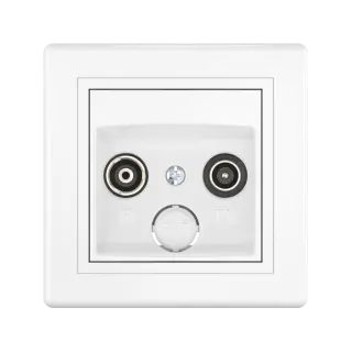 Розетка скрытой установки CADUCEUS ALING PRESTIGE антенная TV/FM, оконечная