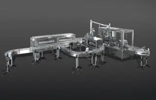 Автоматическая линия для розлива сока в бутылки