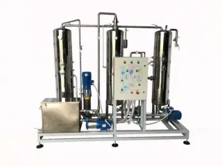 Автоматическое оборудование для линии розлива газированной, негазированной воды в ПЭТ тару объемом 0,25-2,0 л