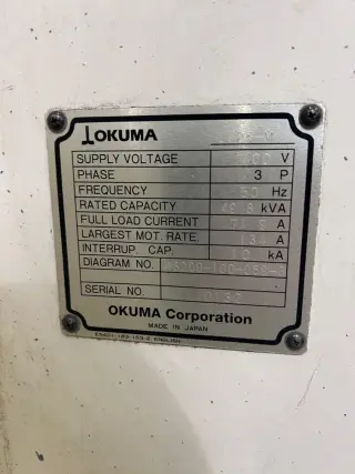 Токарный станок с осью C Okuma - LU 25 M