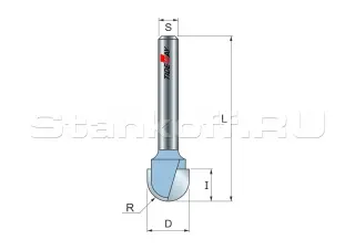 Фреза галтельная R=3,17 D=6,35x5 S=8 TIDEWAY LC05020408