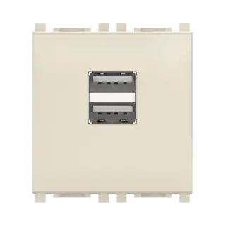 Розетка USB 2.0 тип А CADUCEUS ALING EXPERIENCE для скрытой проводки, для зарядки 2-х устройств