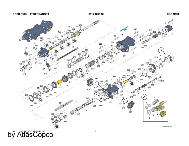 Ремонт Epiroc 3217920311 гидронасос