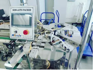 Автоматическая ротационная машина для фасовки и запаивания саше HJR-800