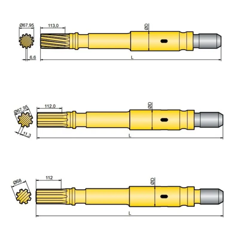 Хвостовик аналог Atlas Copco COP 4050MUX