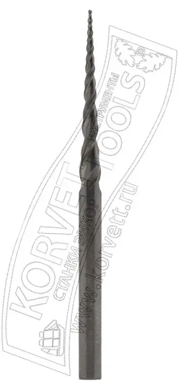 78-6075. Фреза 3d конуc. радиус.  CARBIDE D6 H30.65 R0.75 TL75 Z2