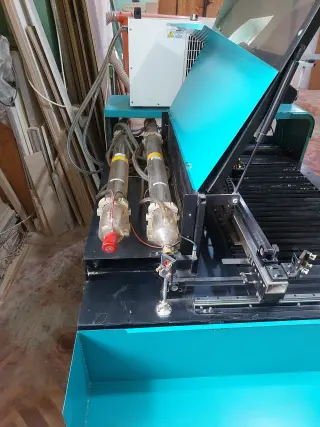Лазерный станок с чпу co2 две головы