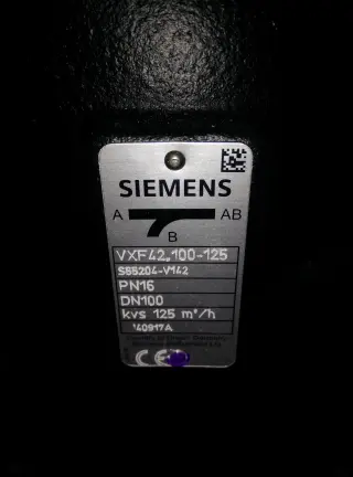 Регулирующий клапан Siemens VXF42.100-125