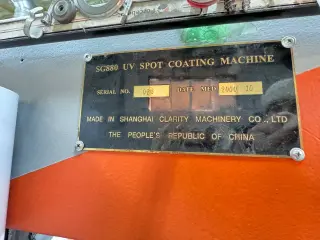 Лакировальная машина CLARITY SG 880 UV SPOT