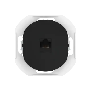 Розетка скрытой установки компьютерная CADUCEUS ALING EON с модулем Keystone RJ45 8P8C, cat.6A, UTP, механизм