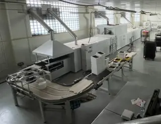 Линия с газовой тоннельной печью