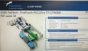 Теперь в продаже б/у линия Пробивки и Гибки с выставки в FABTECH2015