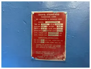 Одношнековый экструдер Davis Standard 150 мм — полностью проверен, в рабочем состоянии 1996 год