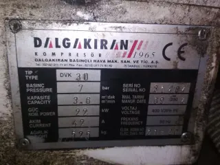 Винтовые компрессоры DALGAKIRAN TIDY 50,DVK 30