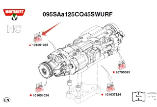 101051035 Комплект уплотнений Montabert HC95