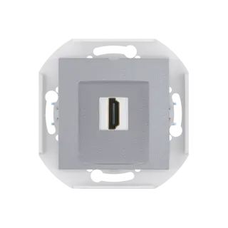 Розетка скрытой установки CADUCEUS ALING PRESTIGE с модулем Keystone HDMI тип A-A, механизм