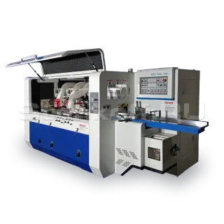 5-ти шпиндельный четырёхсторонний фрезерный станок продольного типа с 2-мя верхними шпинделями QMB-T516S