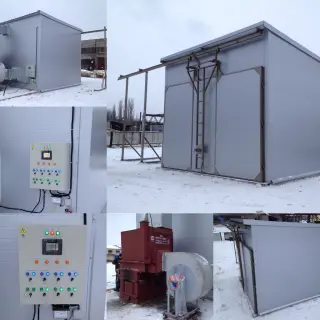 Теплоагрегат для отопления производственных цехов