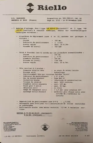 агрегатный станок RIELLO модели VF 6/5-0/2 VFX-300