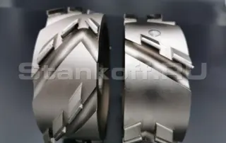 Алмазная прифуговочная фреза со сменными ножами 125*30*43 z3+3 LH H4