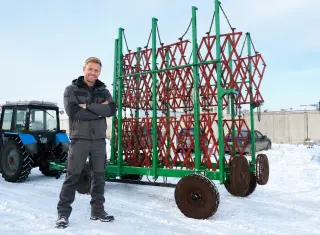 Борона зубовая двухрядная с боронами УПА-БЗ-9-2