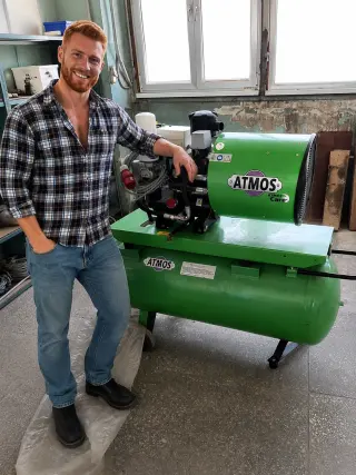 Винтовой компрессор с ресирвером Atmos Albert E 50