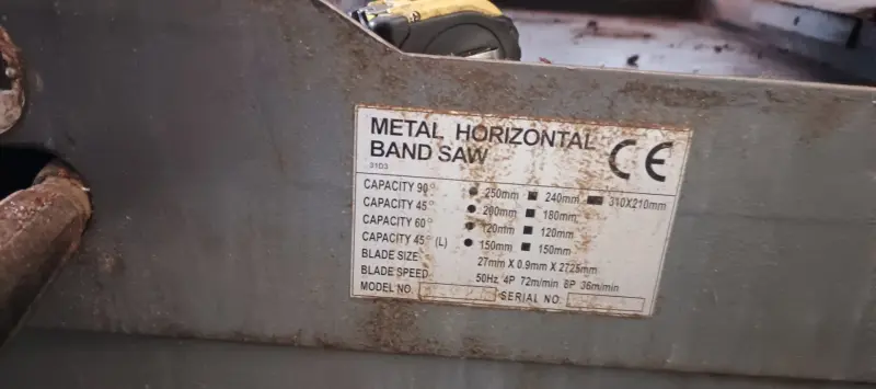 Станок ленточный, модель WP-310