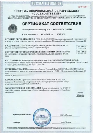 Кабель П-296 полевой связи. Новый и с госхранения. От 160 ₽/м