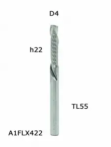 N1ZX422 Фреза прямая однозаходная N1ZX422