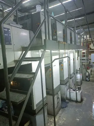 Komori Lithrone 440 SP L+X. 8-ми красочная листовая печатная машина формата 720х1030 мм.(Резина к резине)