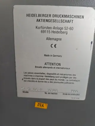 Heidelberg Speedmaster SM 52-4-PH