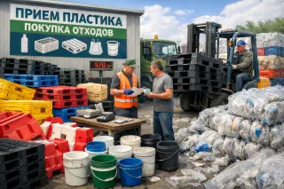    отходы пластика ( пп, пнд ) в виде изделий, в дробленном, ломанном, резанном, прессованном виде. Ящики, ведра, поддоны, доро