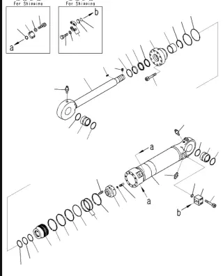 АК-5-707-Е1-01880 Гидроцилиндр Komatsu РС2000-8