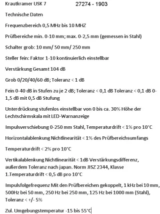 Ультразвуковой дефектоскоп Krautkramer Usk 7