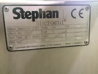 Микрокуттер STEPHAN Microcut MCH D 180 inline для приготовления эмульсий и пюре