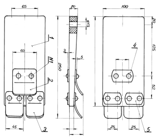 Бильная лопасть (HL) 220х100 пластик