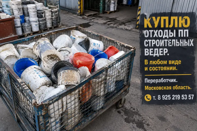 Закупаем ведра строительные ПП ( полипропилен ). Цвет и состояние – любое