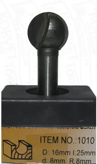 1010-8 Al.Фреза пазовая галтельная R8 D16 H15 Х8