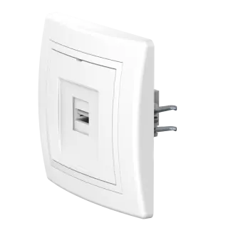 Розетка скрытой установки CADUCEUS ALING PRESTIGE с модулем Keystone USB 2.0 тип А-А, 250В~