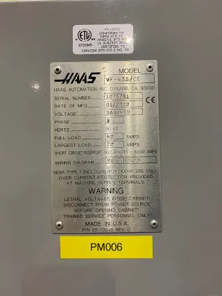 Вертикально-фрезерный обрабатывающий центр HAAS VF-4SS