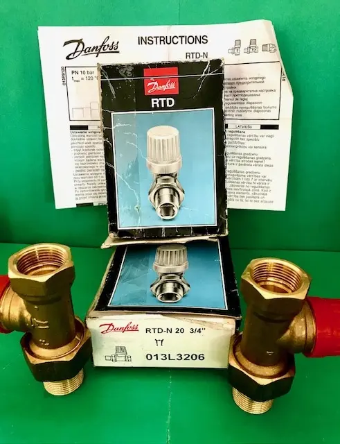 Клапан Danfoss для систем отопления Ду 20 3/4" RTD-N прямой
