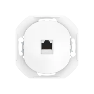 Розетка скрытой установки компьютерная CADUCEUS ALING EON с модулем Keystone RJ45 8P8C, cat.6, FTP, механизм