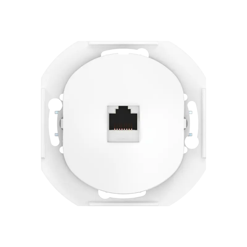 Розетка скрытой установки компьютерная CADUCEUS ALING EON с модулем Keystone RJ45 8P8C, cat.6, FTP, механизм