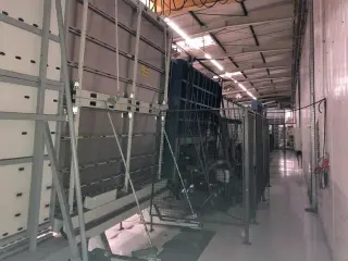 Линия сборки стеклопакетов Lenhardt 2700 х 5000 мм с газовым прессом и роботом